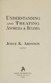 Cover of Understanding & Treating Anore by Joyce Kraus Aronson