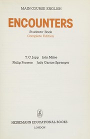 Front cover of Encounters (Main Course English) by T. C. Jupp