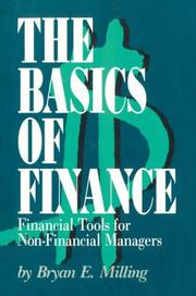 Front cover of The Basics of Finance by Bryan E. Milling