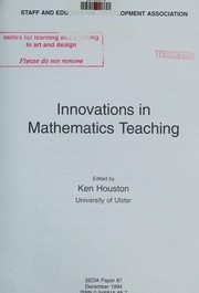 Cover of Innovations in mathematics teaching by Ken Houston