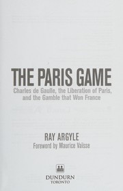 Cover of The Paris game by Ray Argyle