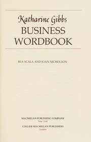 Front cover of Katherine gibbs business wordbook by Nichols