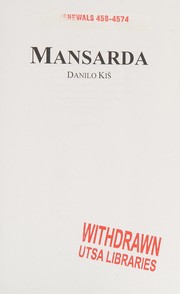 Cover of Mansarda by Danilo Kiš