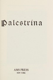 Cover of Palestrina by Alberto Cametti