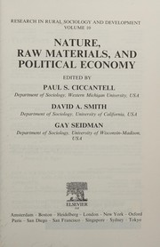 Front cover of Nature, raw materials, and political economy by David A. Smith
