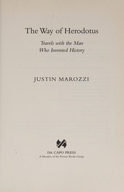 Front cover of The way of Herodotus by Justin Marozzi