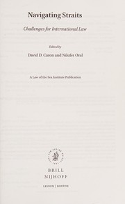 Cover of Navigating Straits by David D. Caron