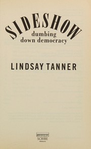 Cover of Sideshow by Lindsay Tanner