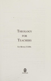 Front cover of Theology for teachers by Ian Knox