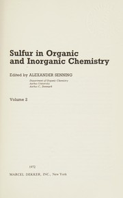 Cover of Sulfur in Organic and Inorganic Chemistry Volume 3 by Alexander Senning
