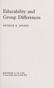 Cover of Educability and Group Differences by Arthur Jensen