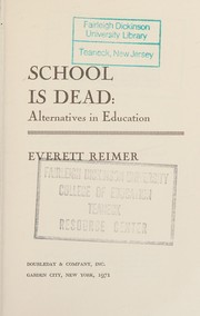 Cover of Mort de l'école by Everett W. Reimer