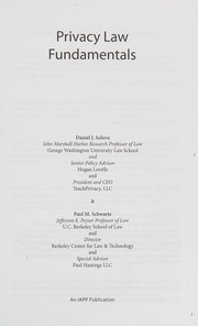 Cover of Privacy law fundamentals by Daniel J. Solove
