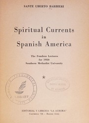 Cover of Spiritual currents in Spanish America by Sante Uberto Barbieri