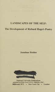 Front cover of Landscapes of the Self by Jonathan Holden