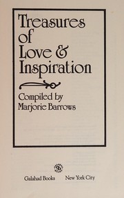 Front cover of Treasures of Love and Inspiration by Marjorie Barrows
