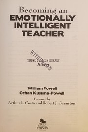 Front cover of Becoming an emotionally intelligent teacher by William R. Powell