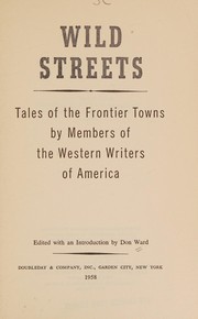 Cover of Wild streets by Ward, Don
