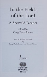 Front cover of In the fields of the Lord by Calvin Seerveld