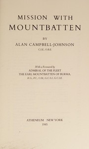Cover of Mission with Mountbatten by Alan Campbell-Johnson