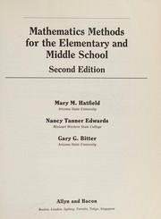 Cover of Mathematics methods for the elementary and middle school by Mary M. Hatfield