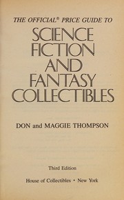 Cover of Science Fiction and Fantasy Collectibles by Donald Thompson