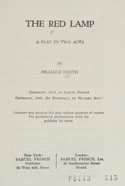 Cover of The red lamp by Hilliard Booth