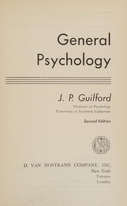 Cover of General psychology by J. P. Guilford