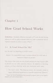 Front cover of Getting in to grad school in physics by Vincent Klug