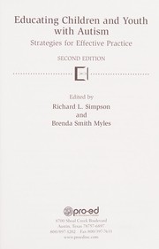 Cover of Educating children and youth with autism by Simpson, Richard L.