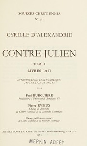 Cover of Contre Julien by Cyril Saint, Patriarch of Alexandria