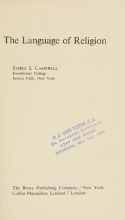 Front cover of The language of religion by James Ian Campbell