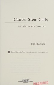 Front cover of Cancer Stem Cells by Lucie Laplane