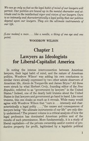 Front cover of The ideology of apolitical politics by James C. Foster