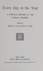 Cover of Every day in the year by Ford, James L.