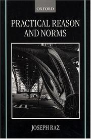 Cover of Practical reason and norms by Joseph Raz