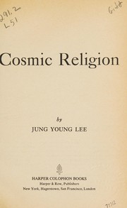 Front cover of Cosmic religion (Harper Colophon Books ; CN 596) by Jung Young Lee