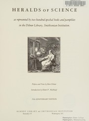 Front cover of Heralds of science by Dibner Library.