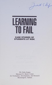 Cover of Learning to fail by Deborah Burnett Strother