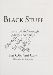 Cover of Black stuff by Jeff Obafemi Carr