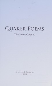 Front cover of Quaker poems by Stanford J. Searl