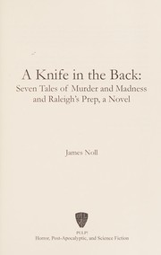 Cover of A knife in the back by James Noll