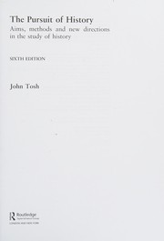 Front cover of The pursuit of history by John Tosh