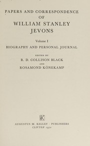 Front cover of Biography and personal journal by William Stanley Jevons