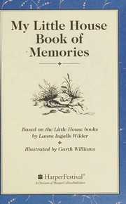 Front cover of The Little House Book of Memories by Laura Ingalls Wilder