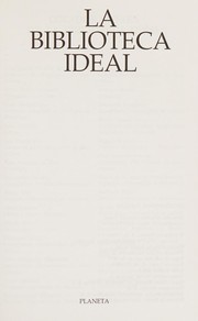Cover of La biblioteca ideal by Unknown