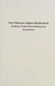 Front cover of The Pakistan-Afghan borderland by Idris, Khan (Writer of politics)