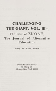 Front cover of Challenging the Giant by Chris Mercogliano