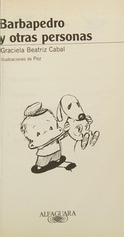 Front cover of Barbapedro y otras personas by Graciela Beatriz Cabal