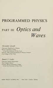 Cover of Programmed physics by Alexander Joseph